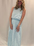 crinkle bubble skirt