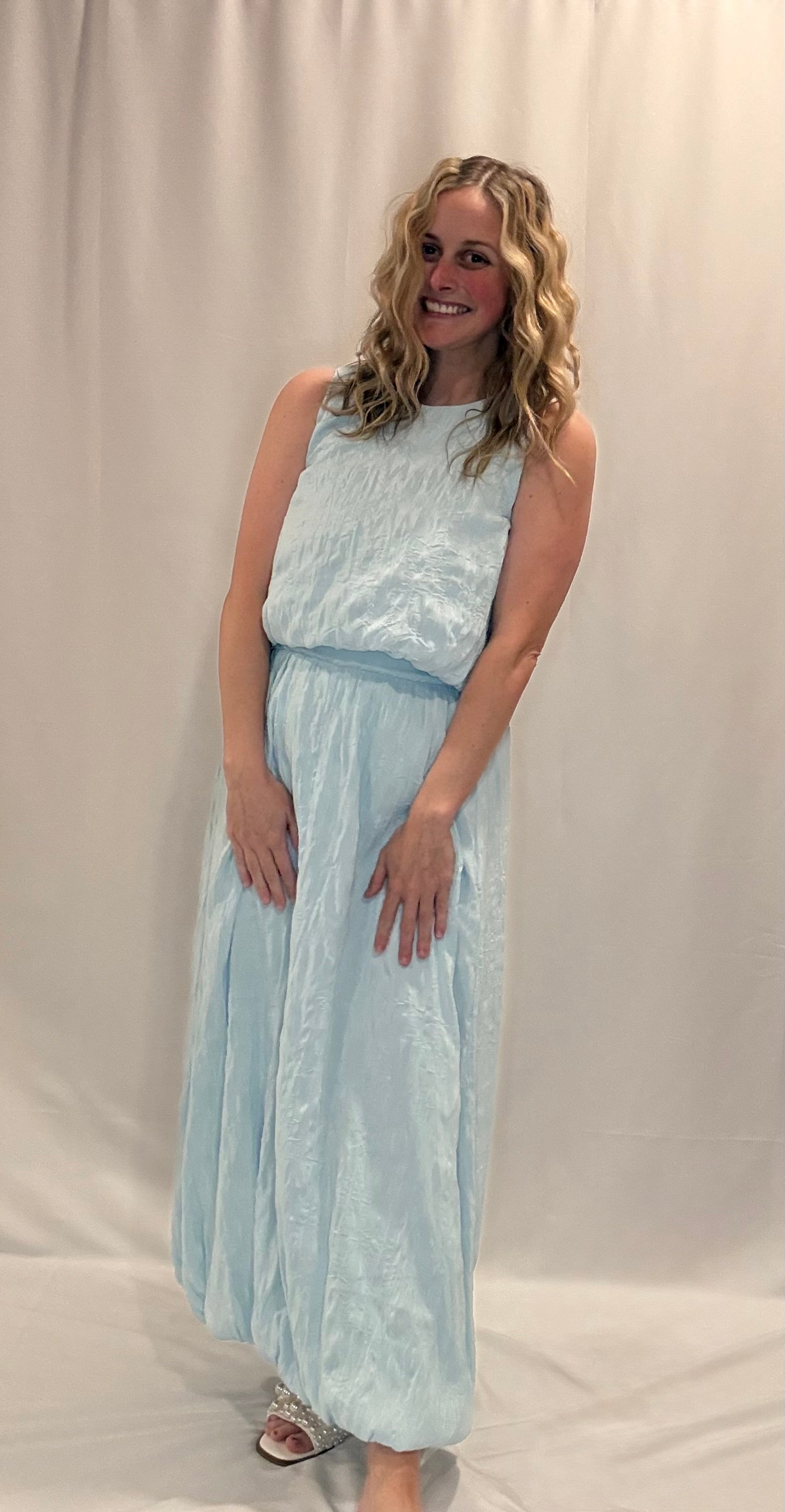 crinkle bubble top