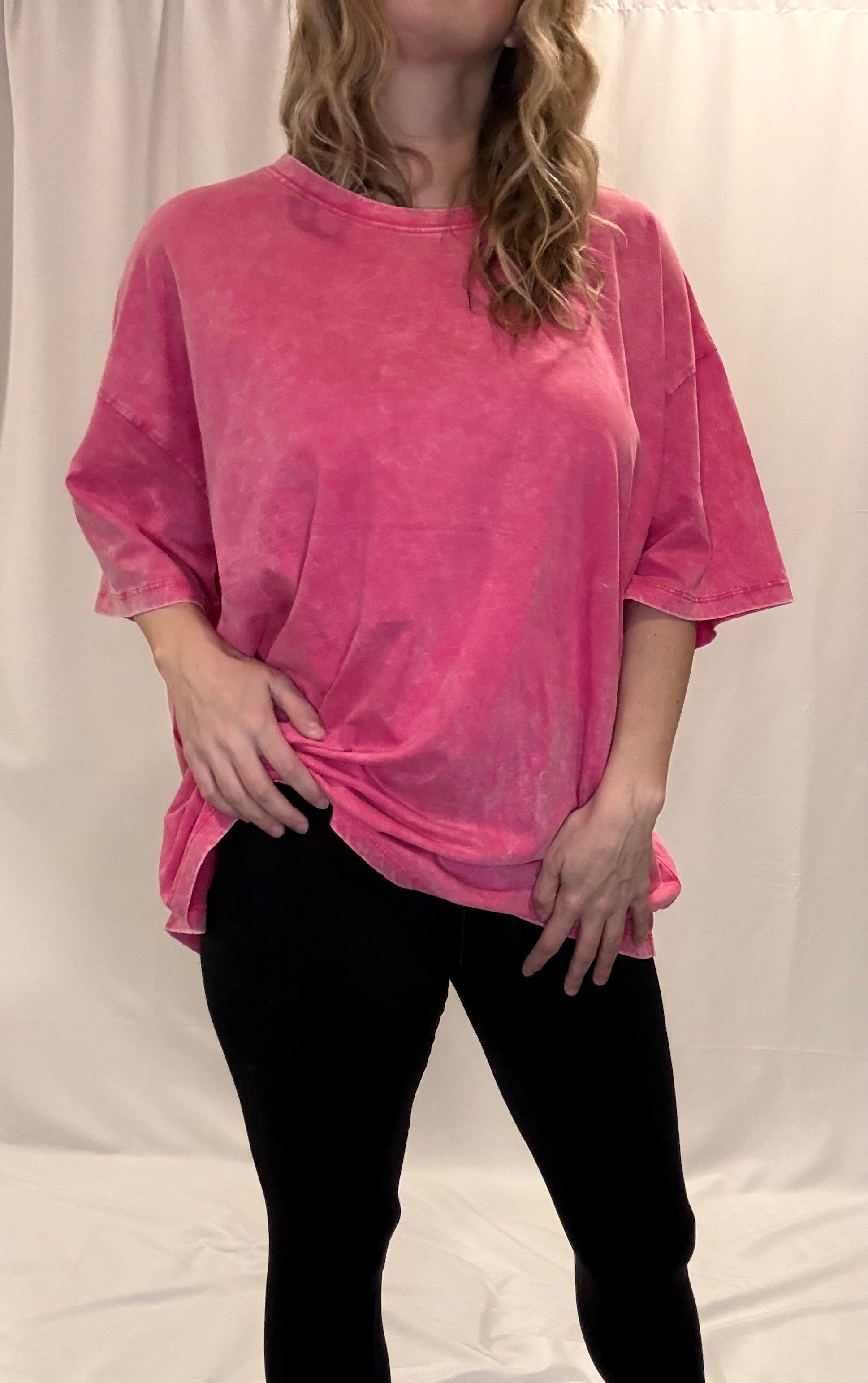 acid wash boyfriend tee