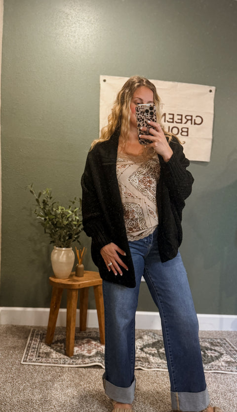 bat wing cardigan