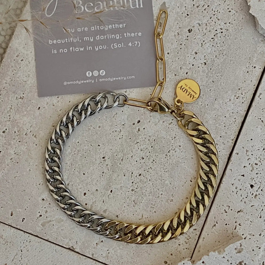 ombré chain bracelet