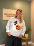 ghost + pumpkin sweatshirt