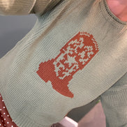 the western boots sweater
