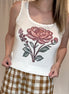 floral western tank
