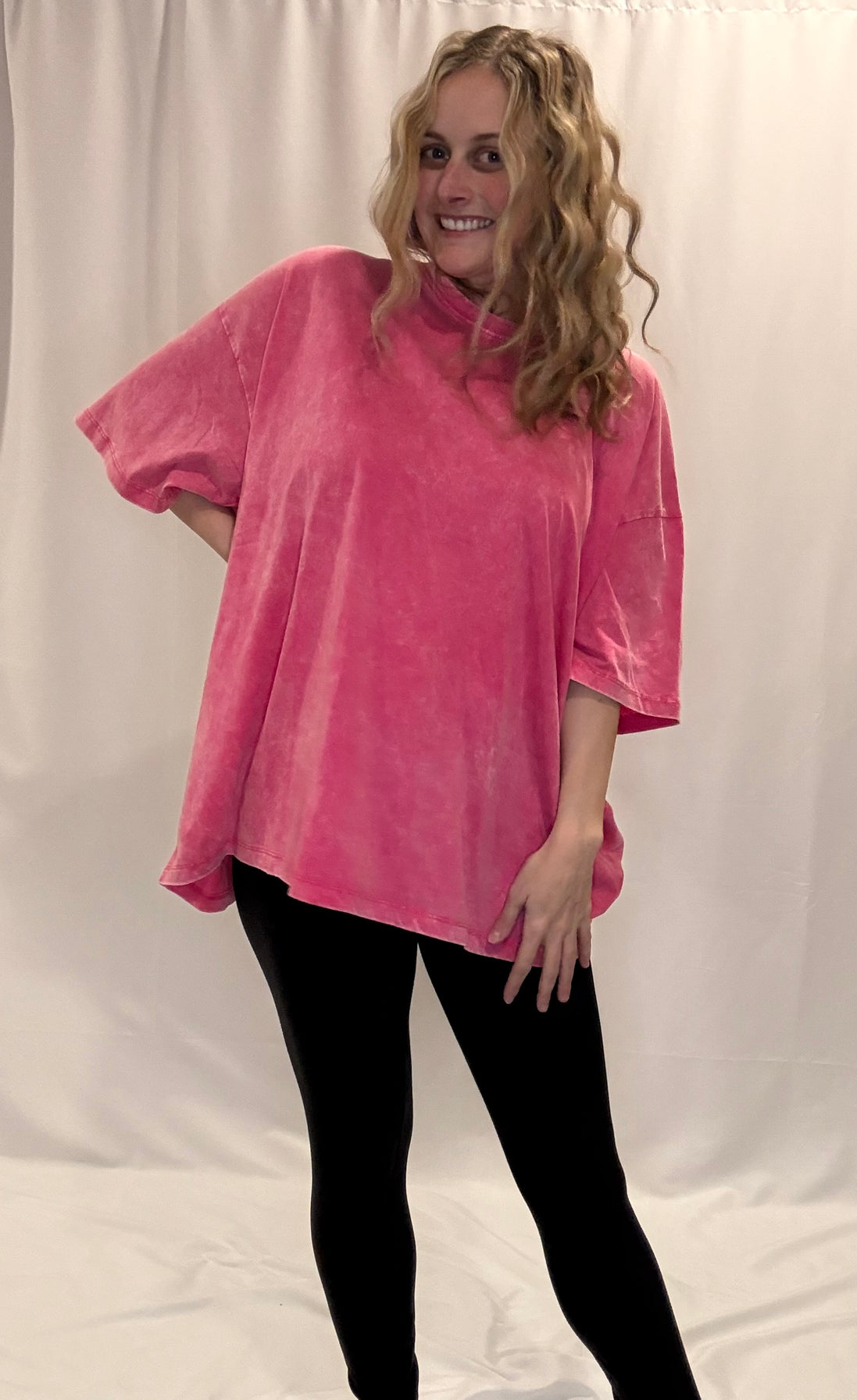 acid wash boyfriend tee