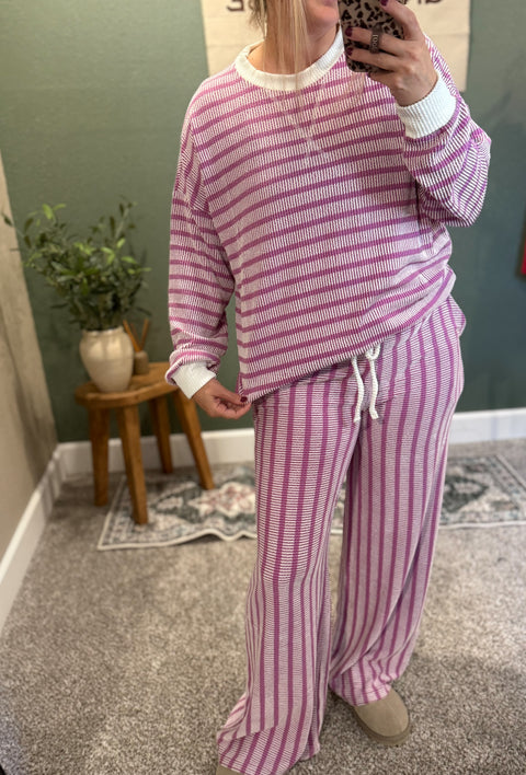 pretty in purple lounge pants
