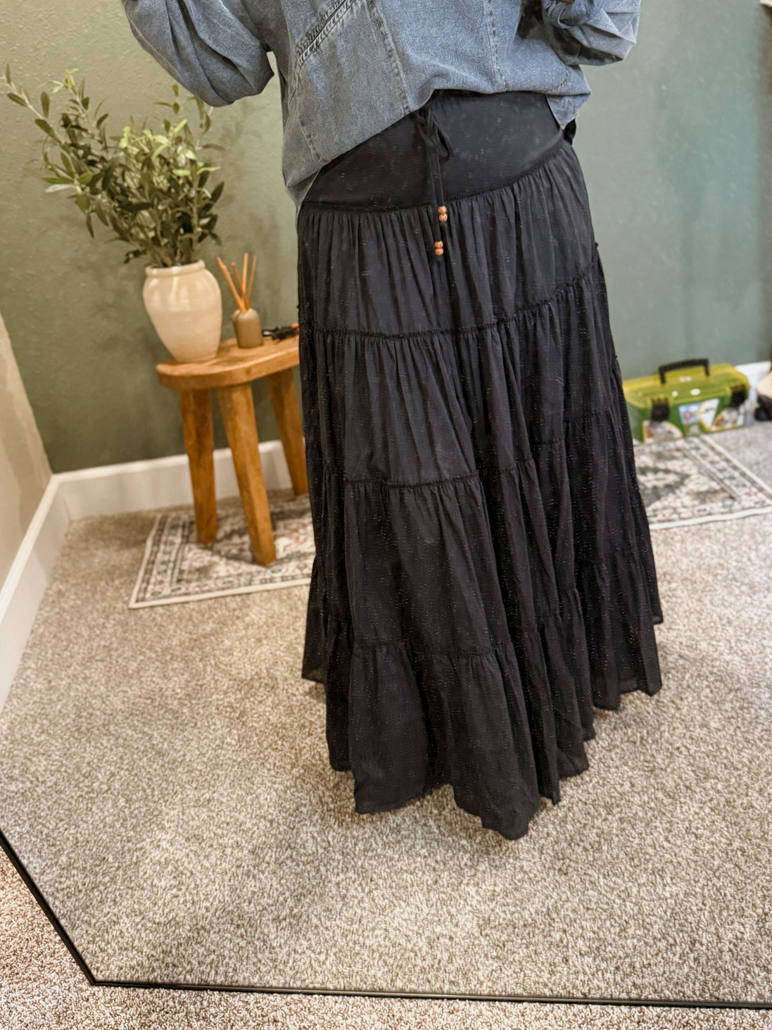 midnight maxi skirt