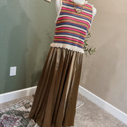 satin bubble skirt