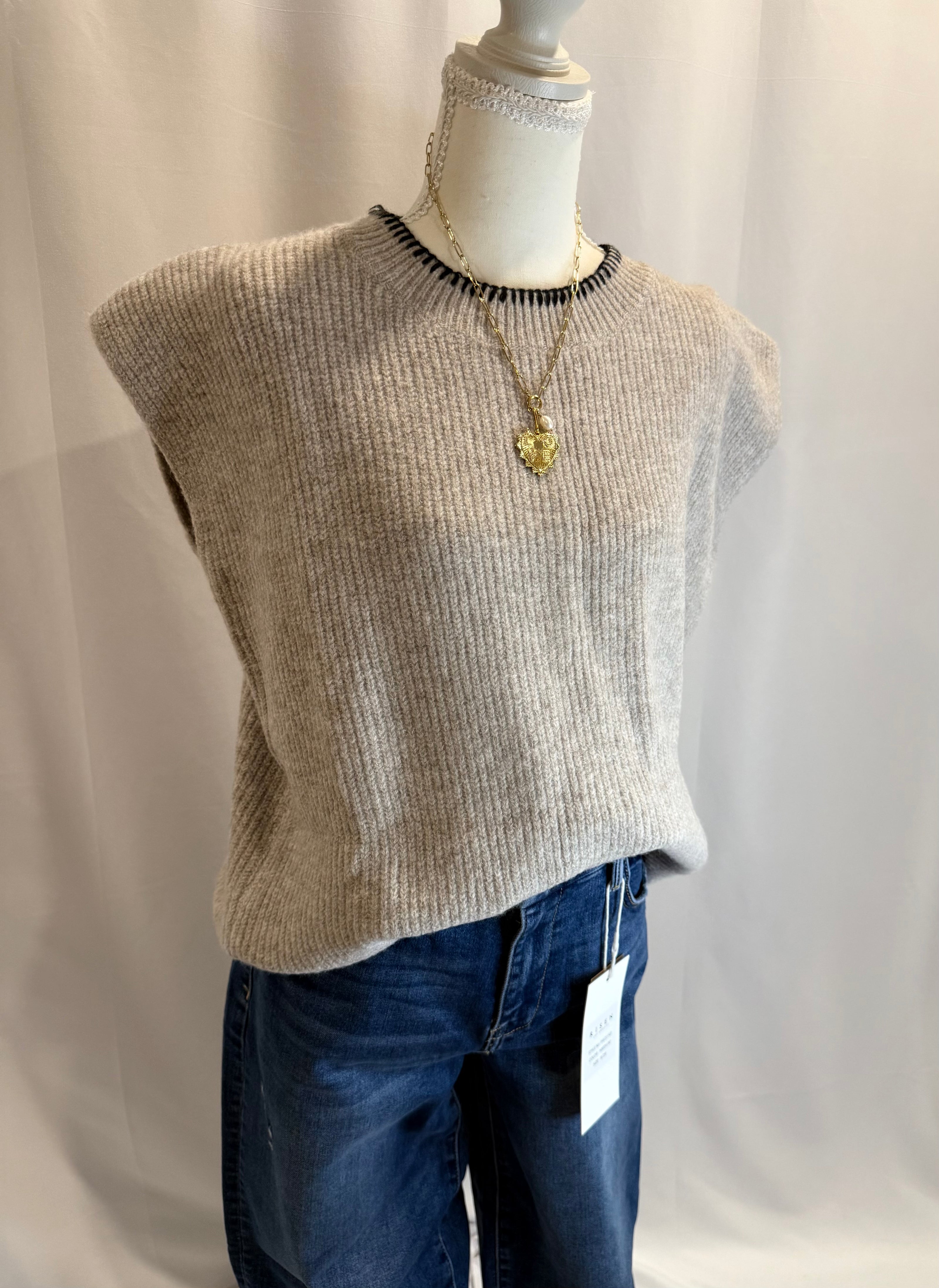 ribbon back sweater vest