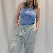 ruffle joggers