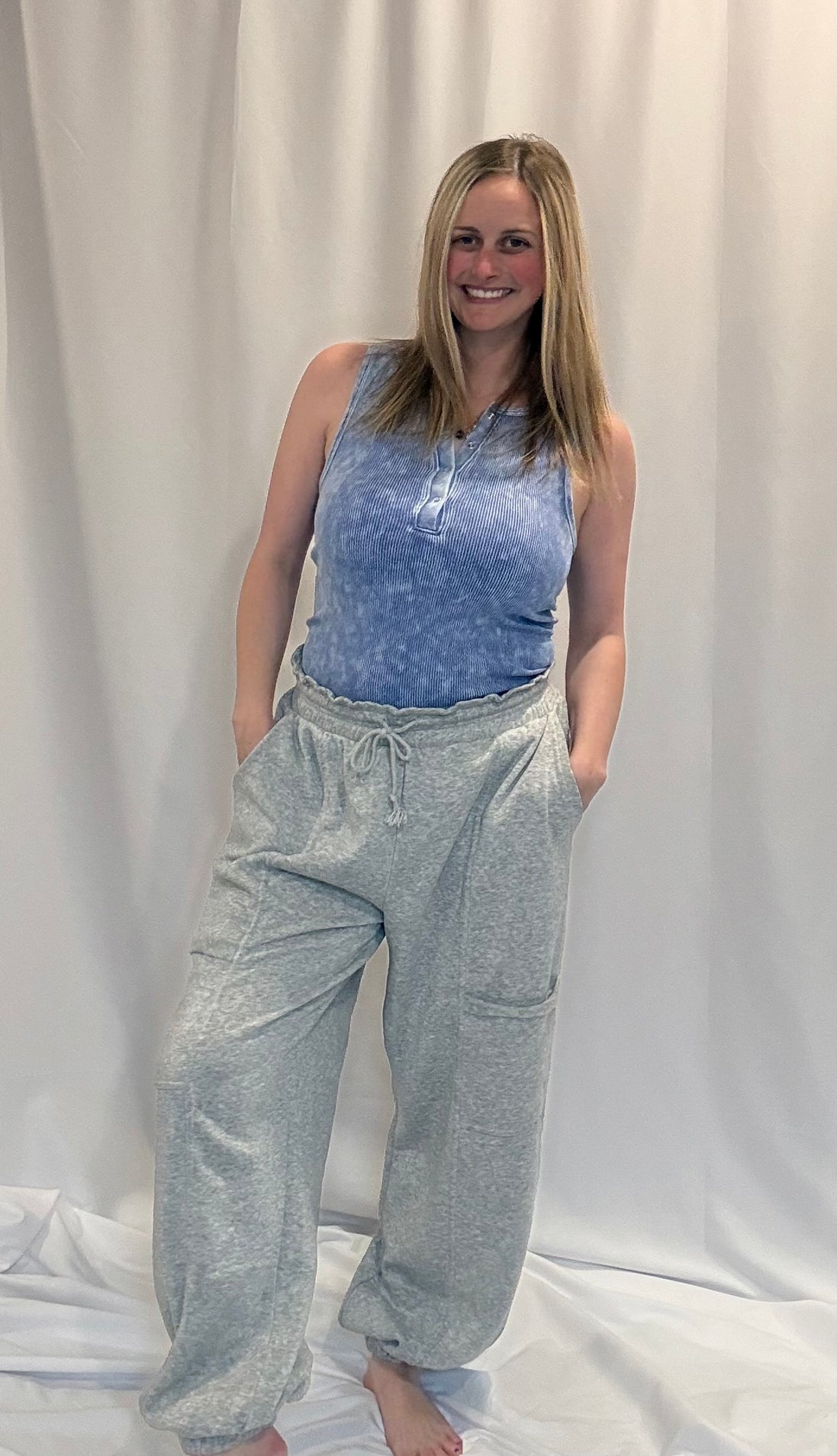 ruffle joggers
