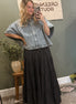 midnight maxi skirt
