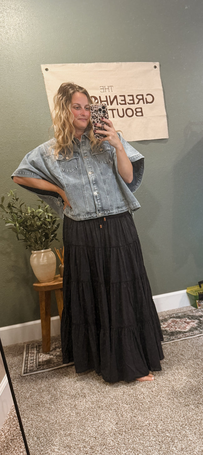 midnight maxi skirt