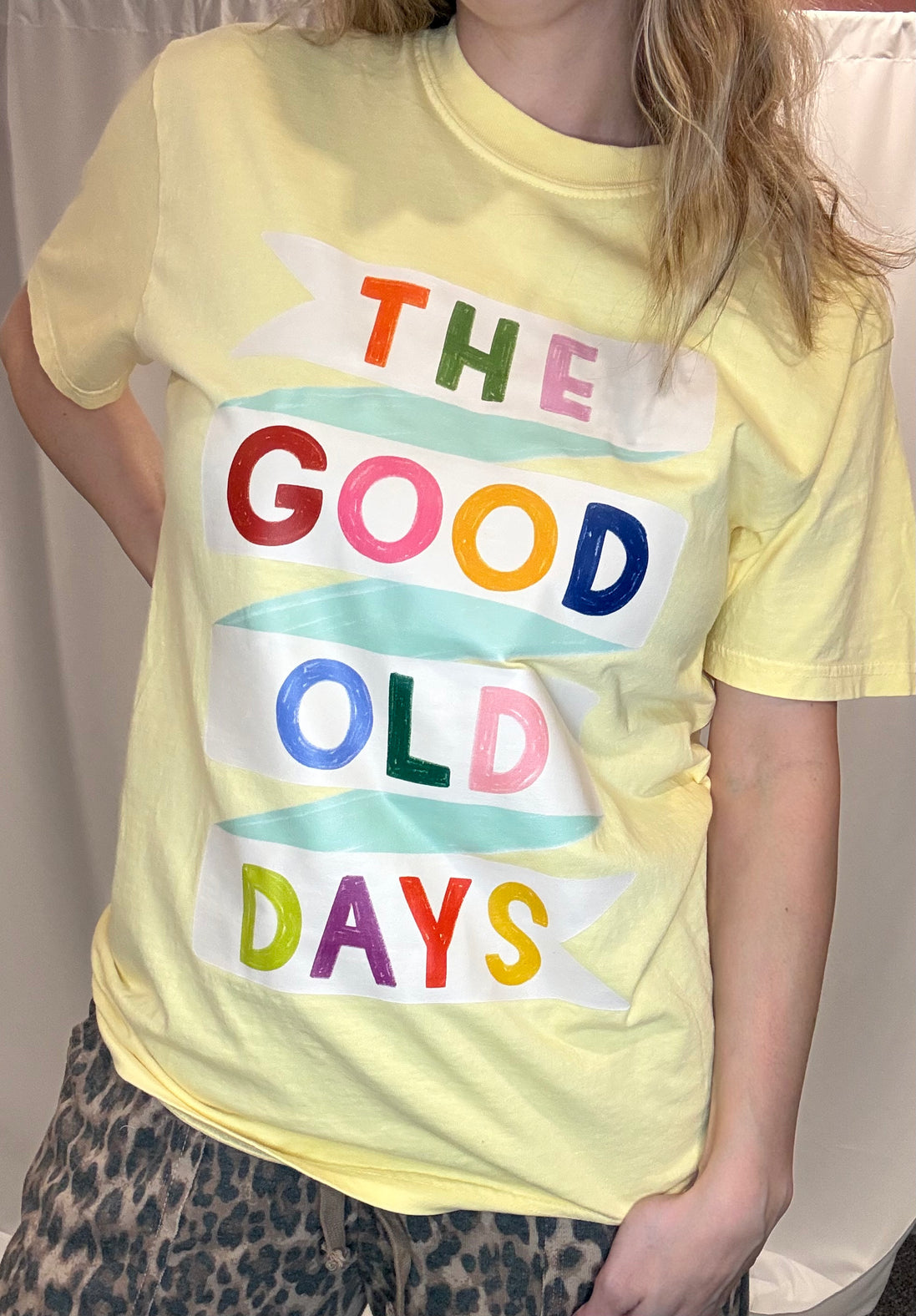 good old days graphic tee