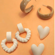 acrylic trio hoop earrings