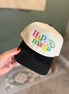 happy mama trucker hat