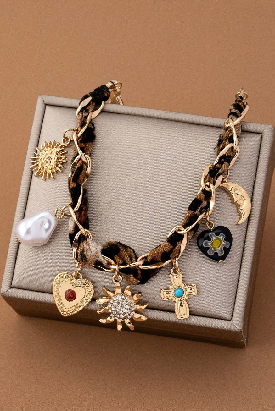charm scarf bracelet
