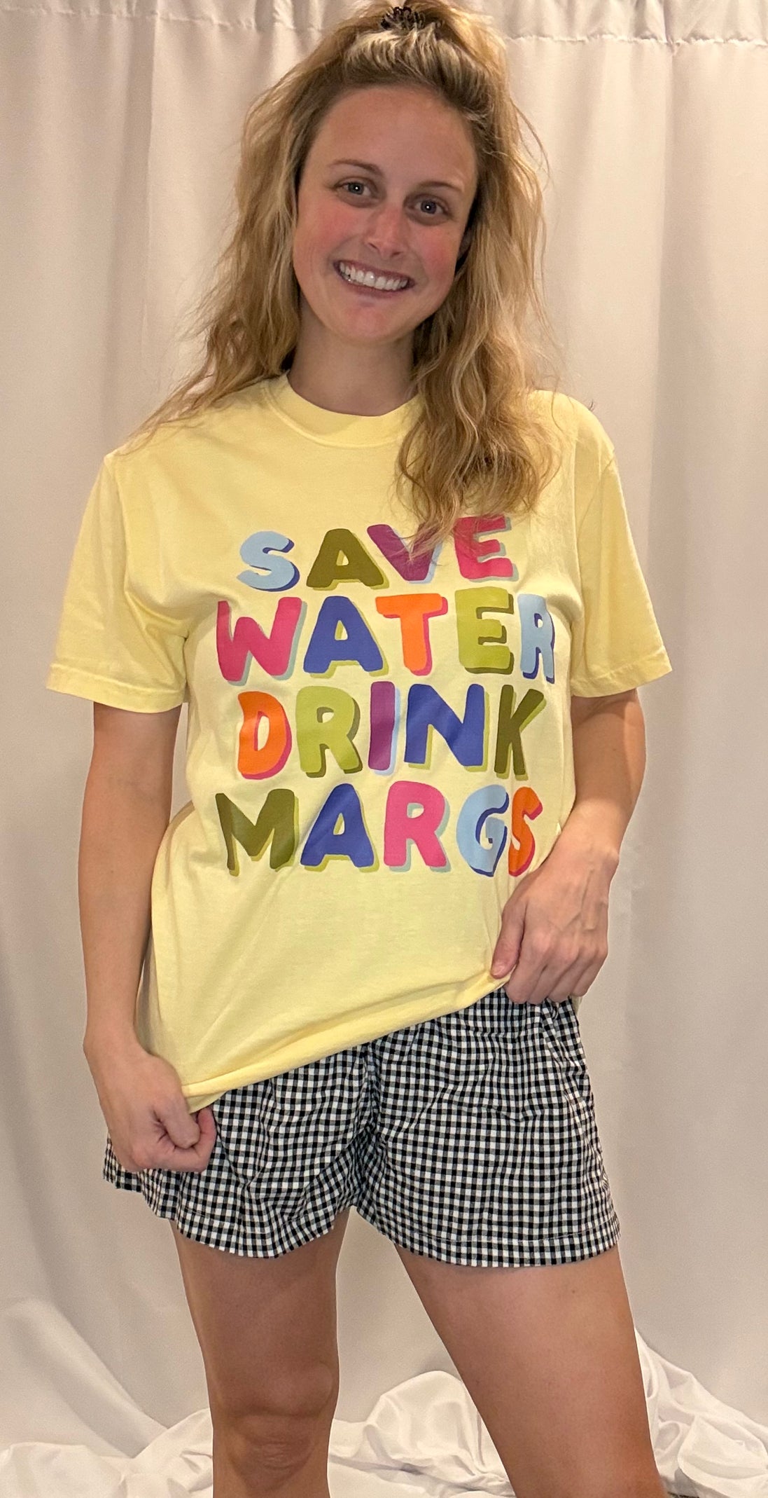 save water drink margs graphic tee