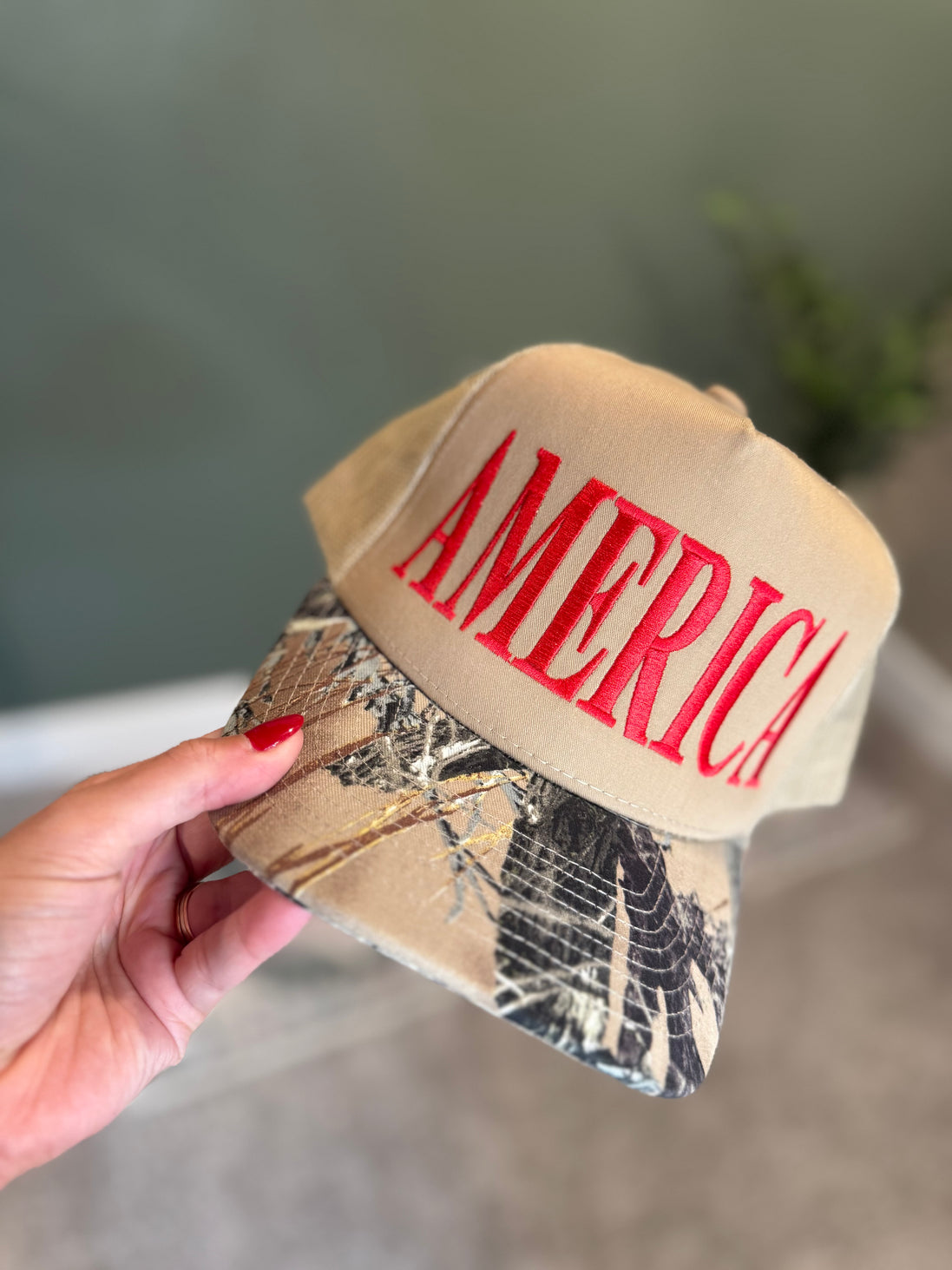 america camo trucker hat