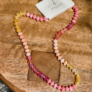 natural stone mixed necklace