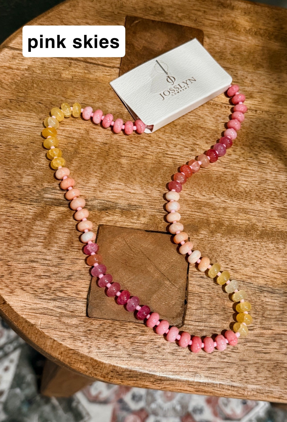 natural stone mixed necklace