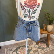 gathered waist shorts