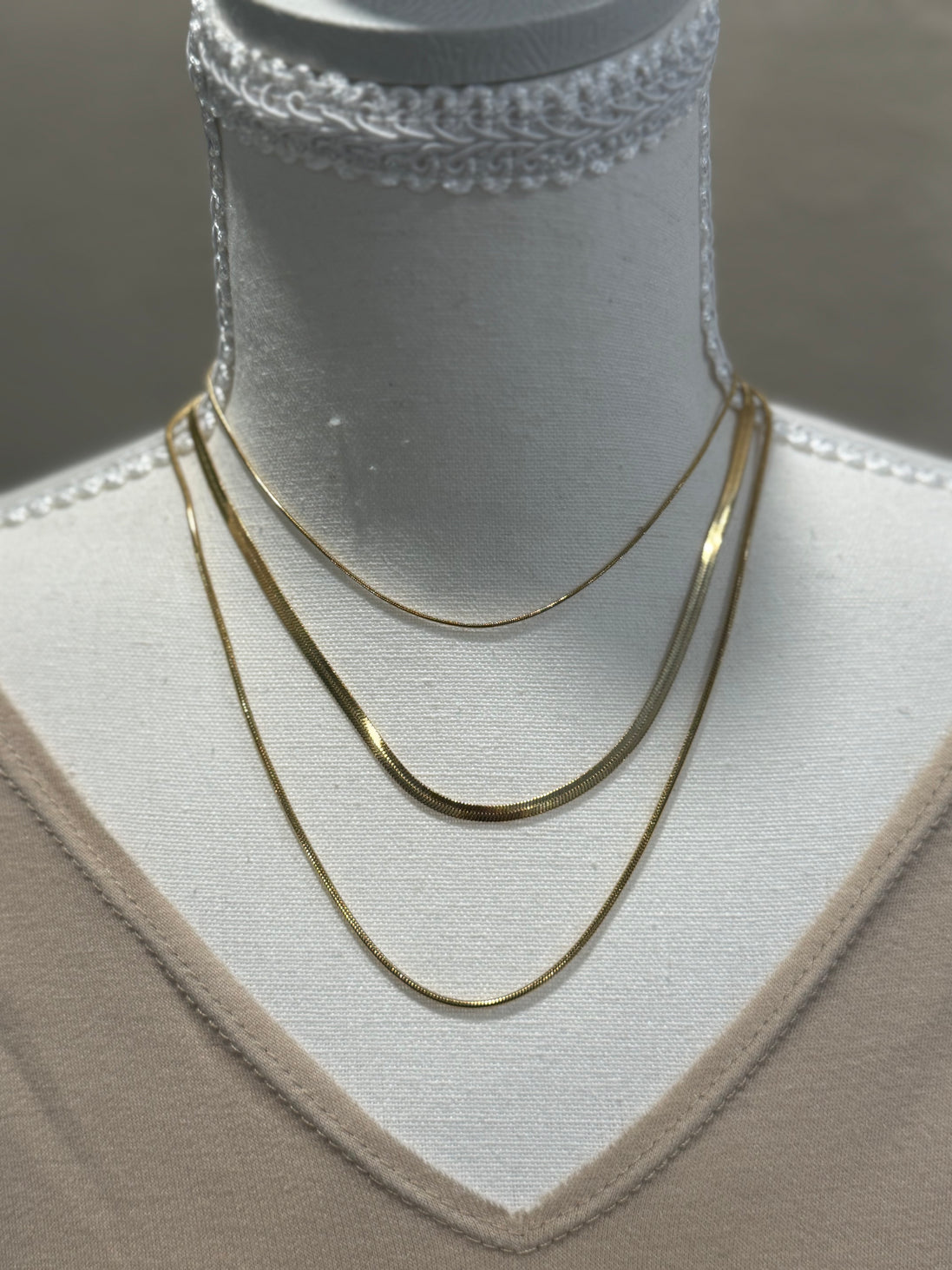 gold layer necklace