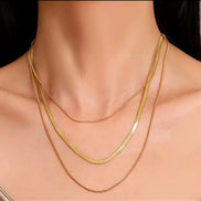 gold layer necklace