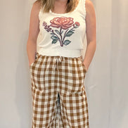 floral western tank