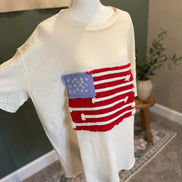 american flag oversized shirt
