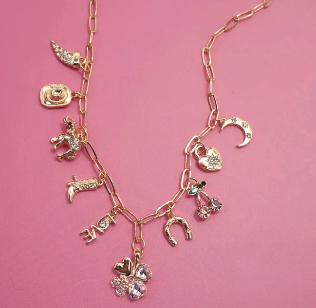 western charm necklace