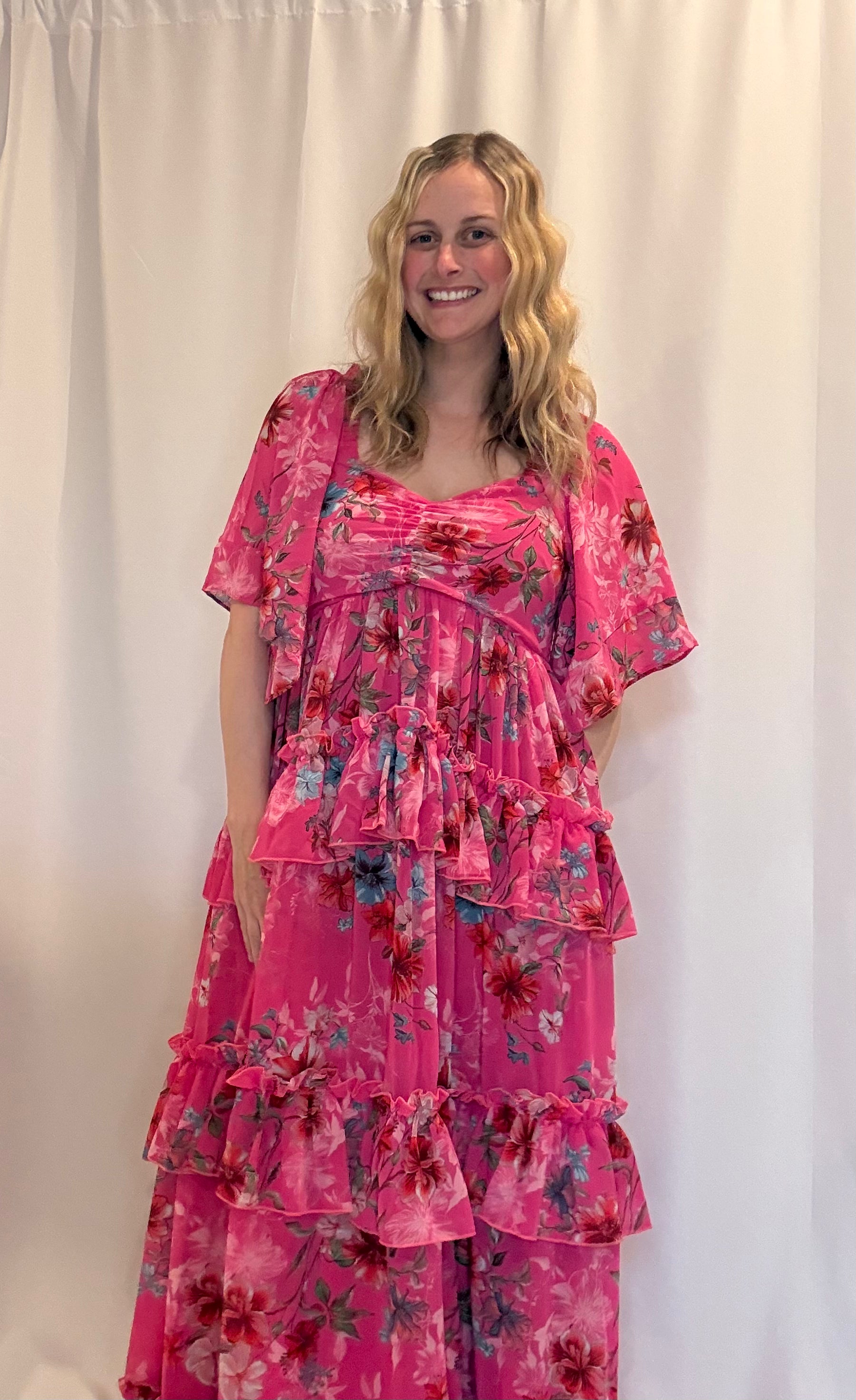 floral maxi dress