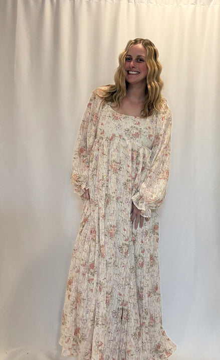 light chiffon floral dress
