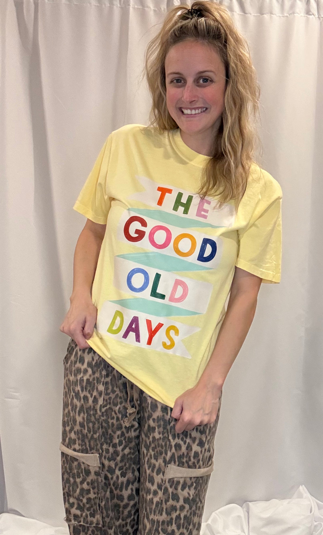 good old days graphic tee