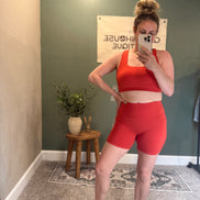 square neck sports bra