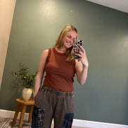 ruffle sleeve tank