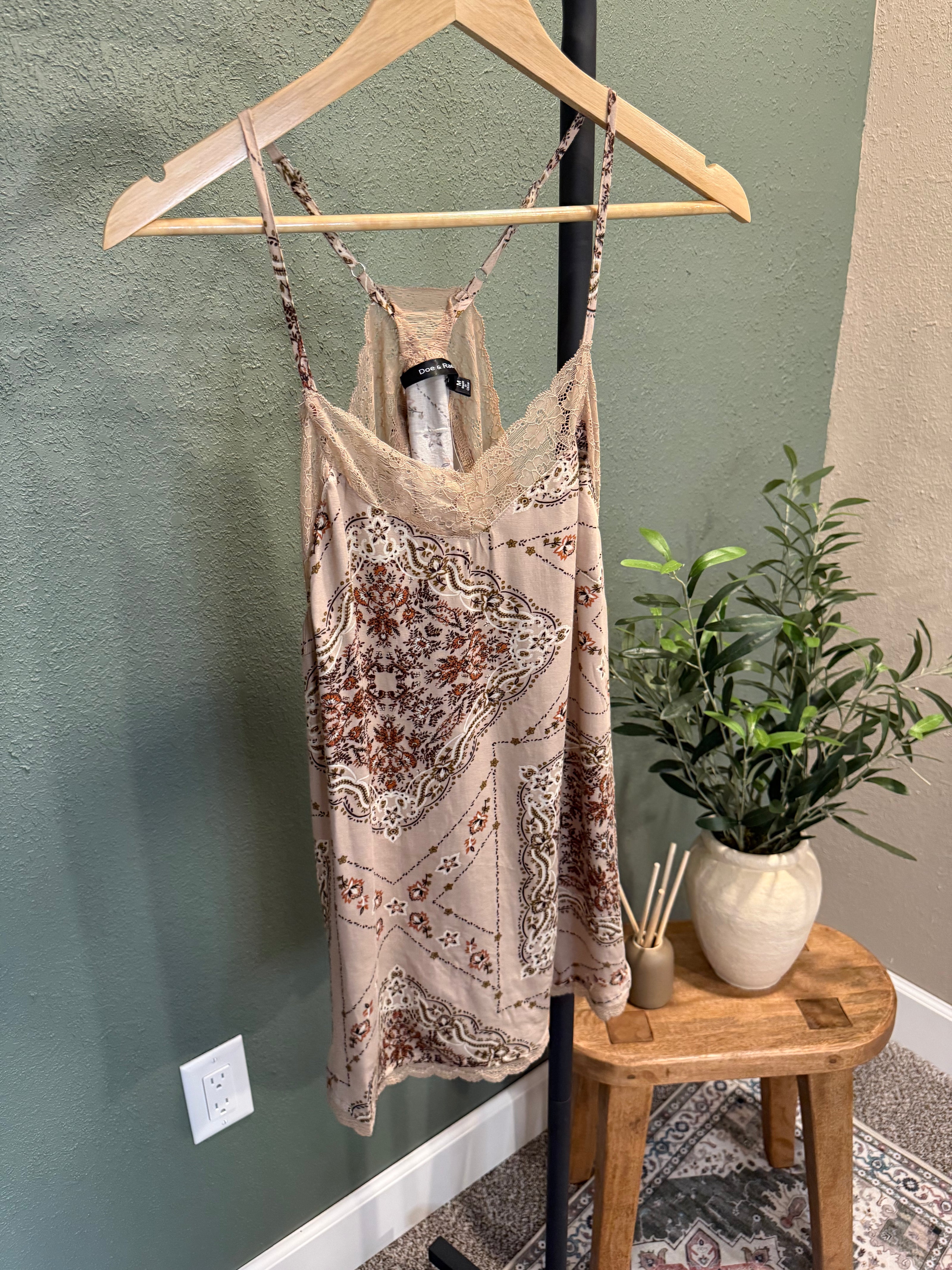 bandana lace cami