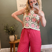 gingham pant