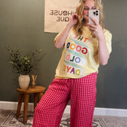gingham pant