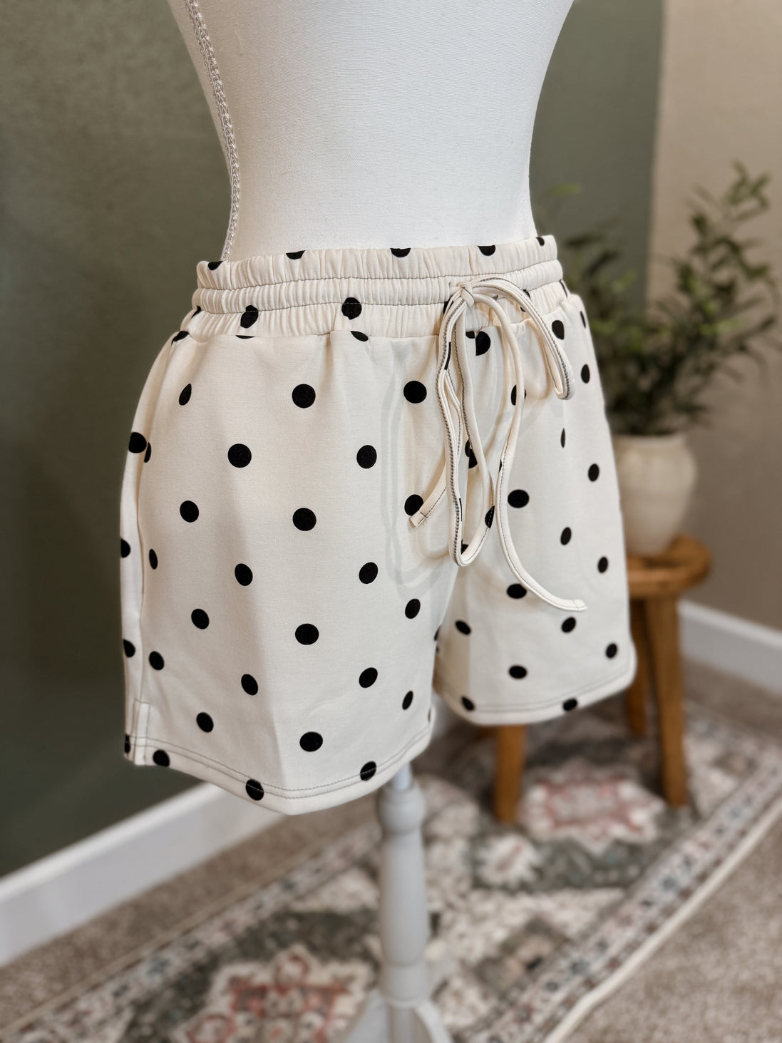 scuba polka dot shorts