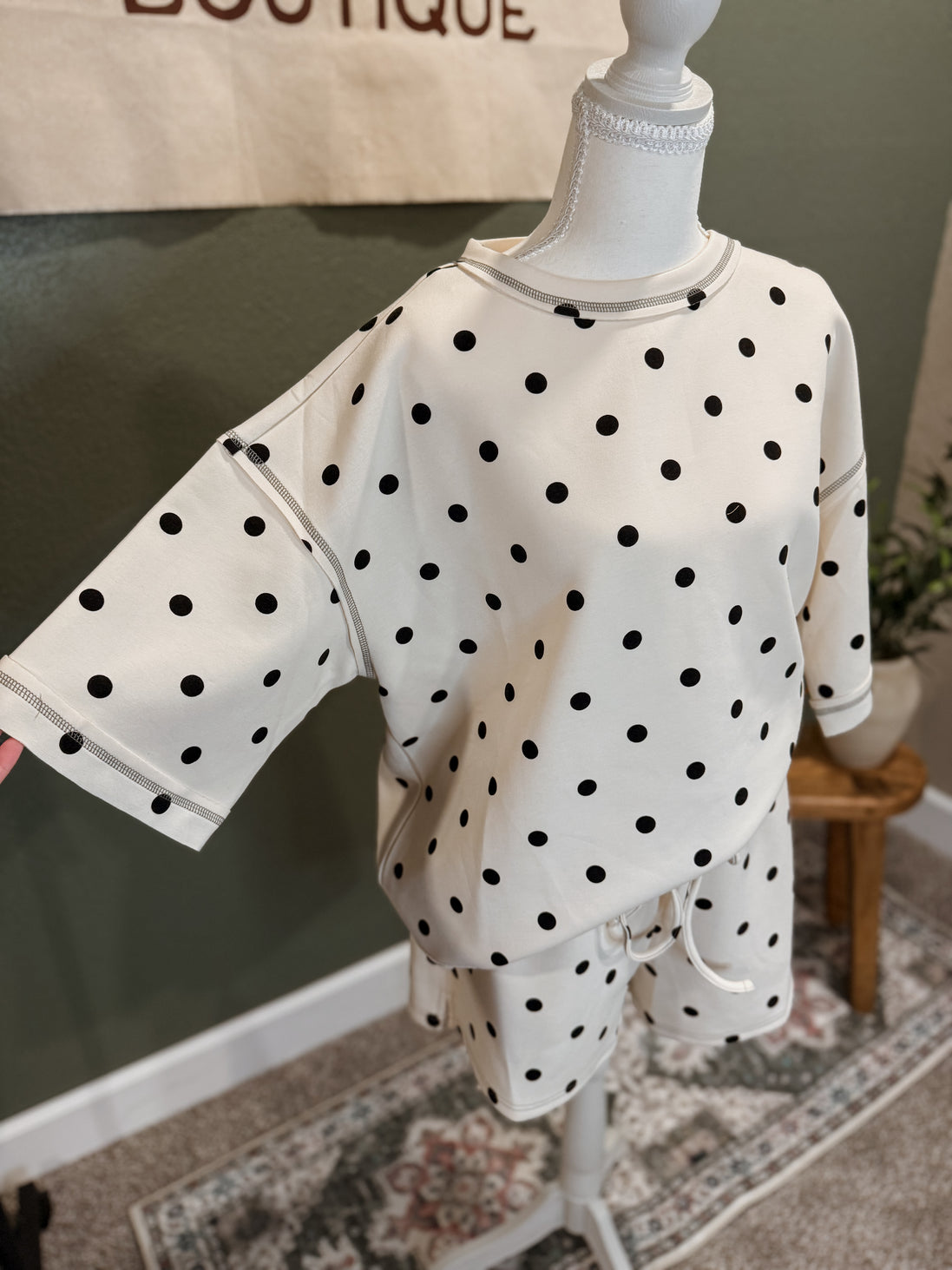 scuba polka dot shorts