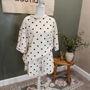scuba polka dot shirt