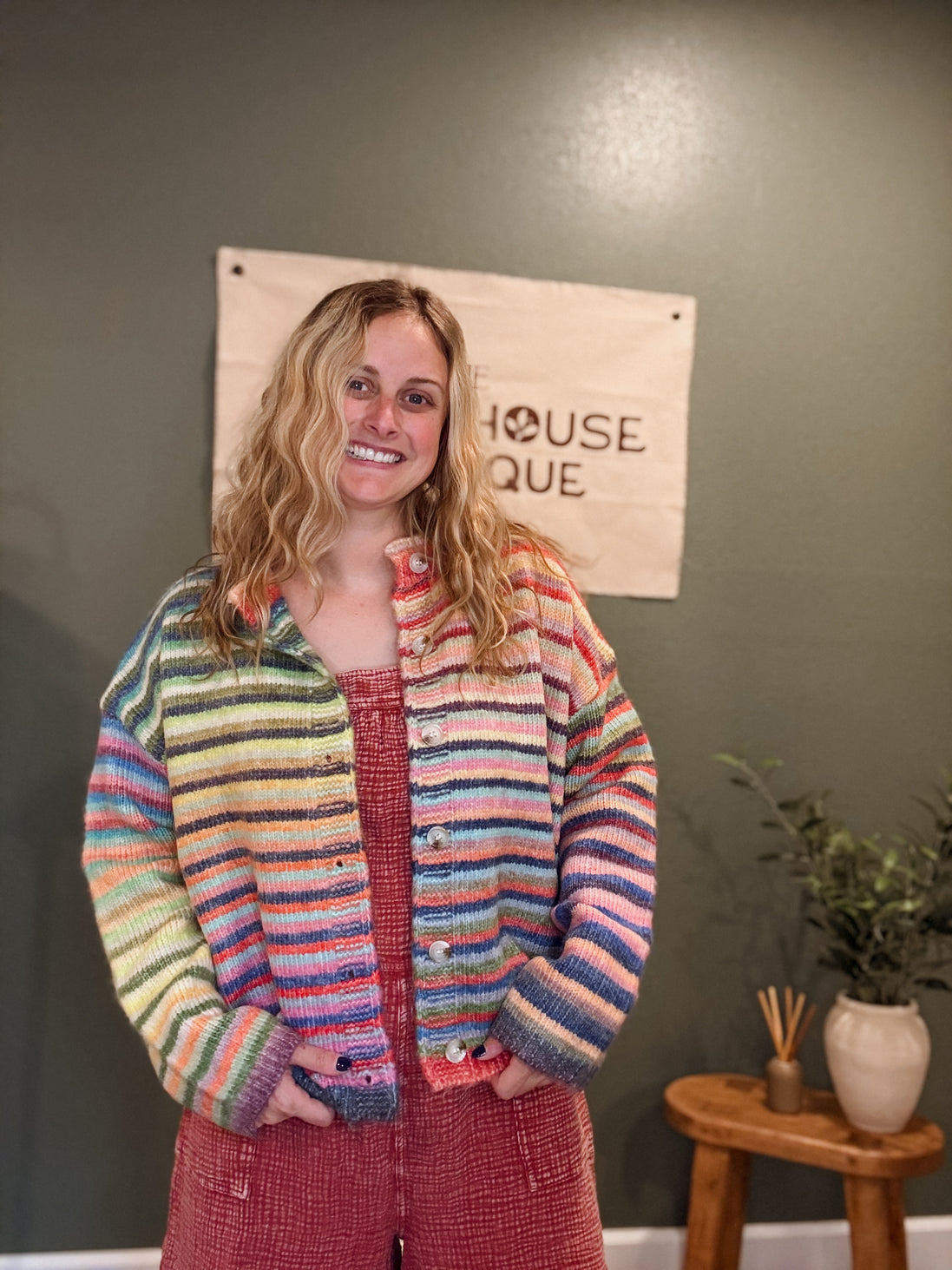 rainbow cardigan
