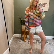 rainbow cardigan