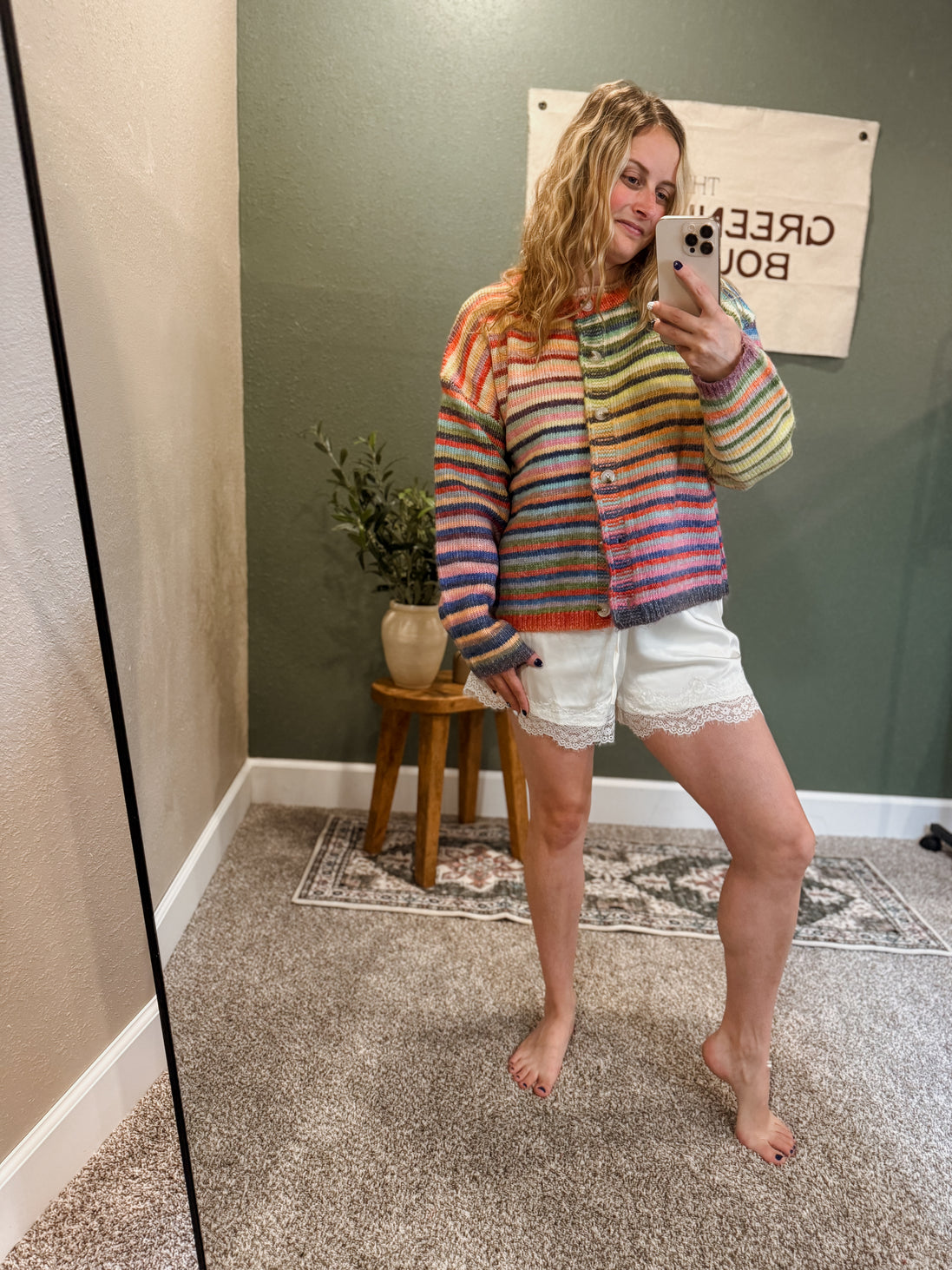 rainbow cardigan