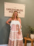 patchwork floral dress