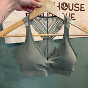 lace razorback bralette