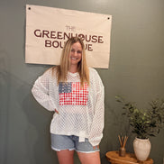 flag patchwork shirt