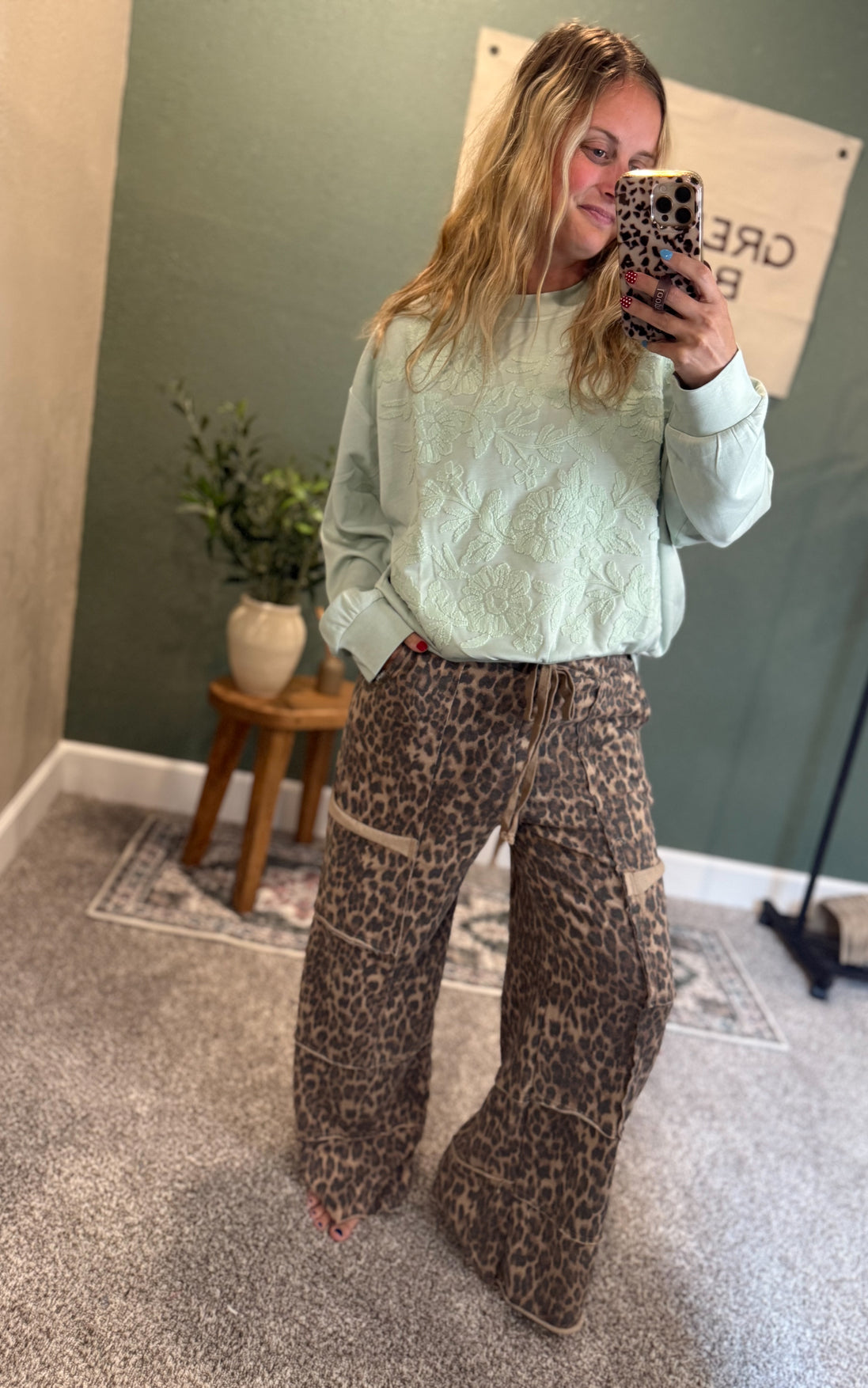 floral embroidered top