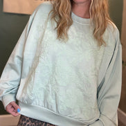 floral embroidered top